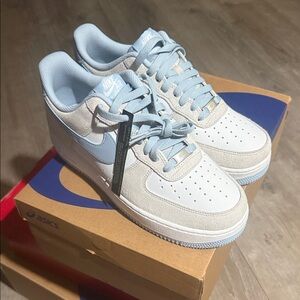 Nike Air Force 1 Low in Sky Blue and White